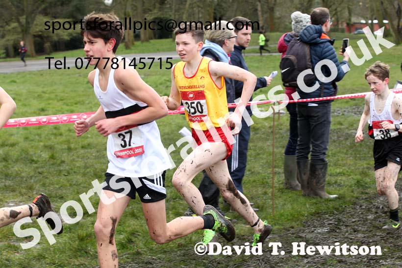 Junior boys, 2020 New Balance English Schools Champs., Sefton Park, Liverpool. Photo: David T. Hewitson/Sports for All Pics